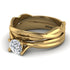 Mattaching wedding band for Solitaire Twist Shank Diamond Ring - Eleanor No. 20